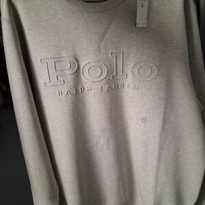 Ralph Lauren Heather Gray Logo Sweatshirt